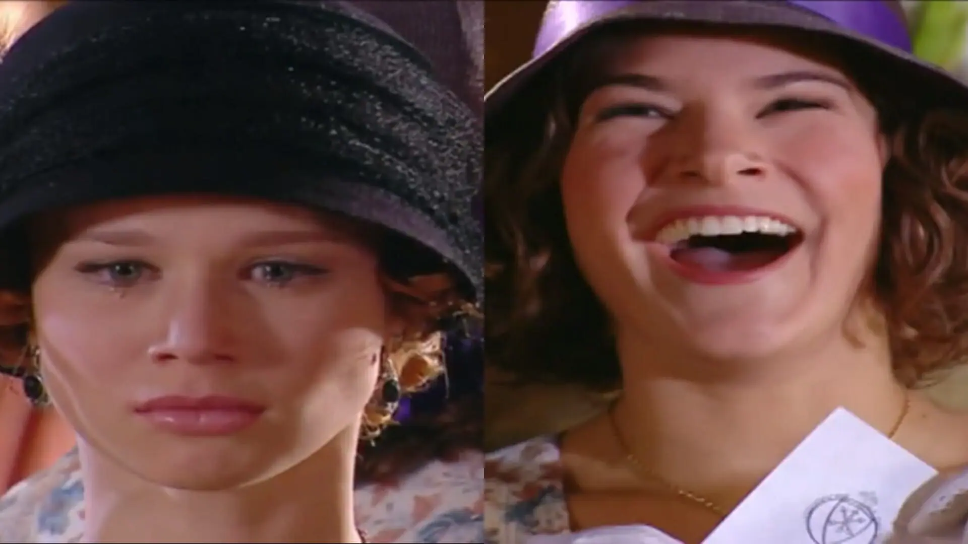 Ana Francisca (Mariana Ximenes) e Olga (Priscila Fantin) de Chocolate com Pimenta