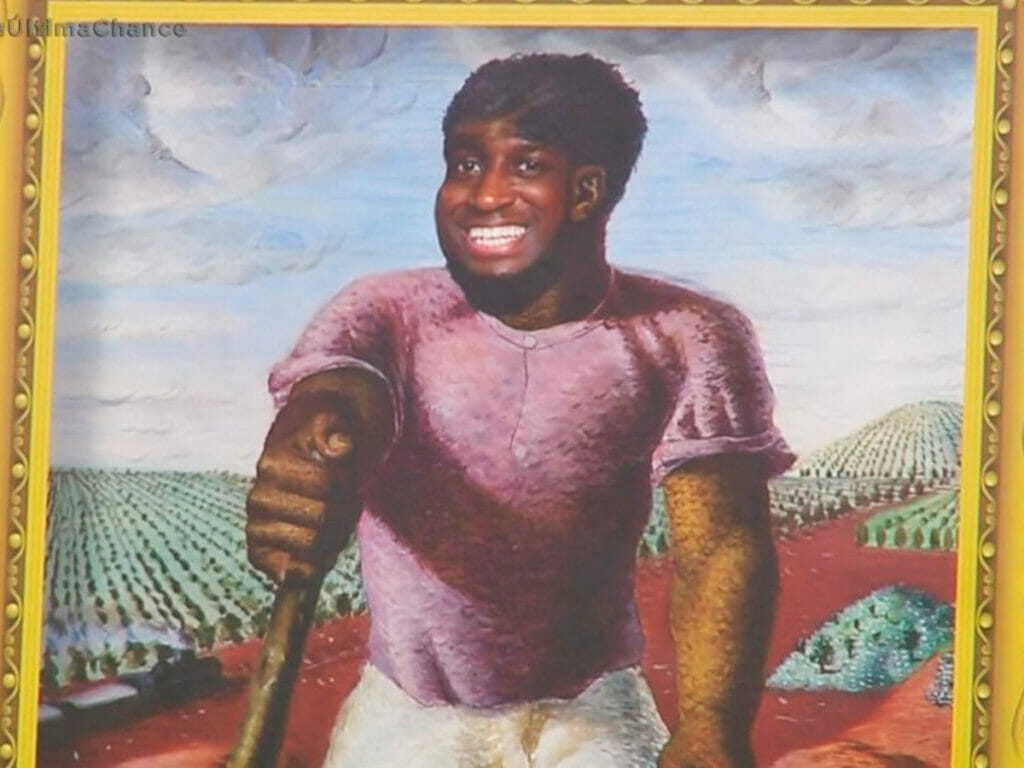 André Marinho retratado no quadro O Lavrador de Café, de Cândido Portinari