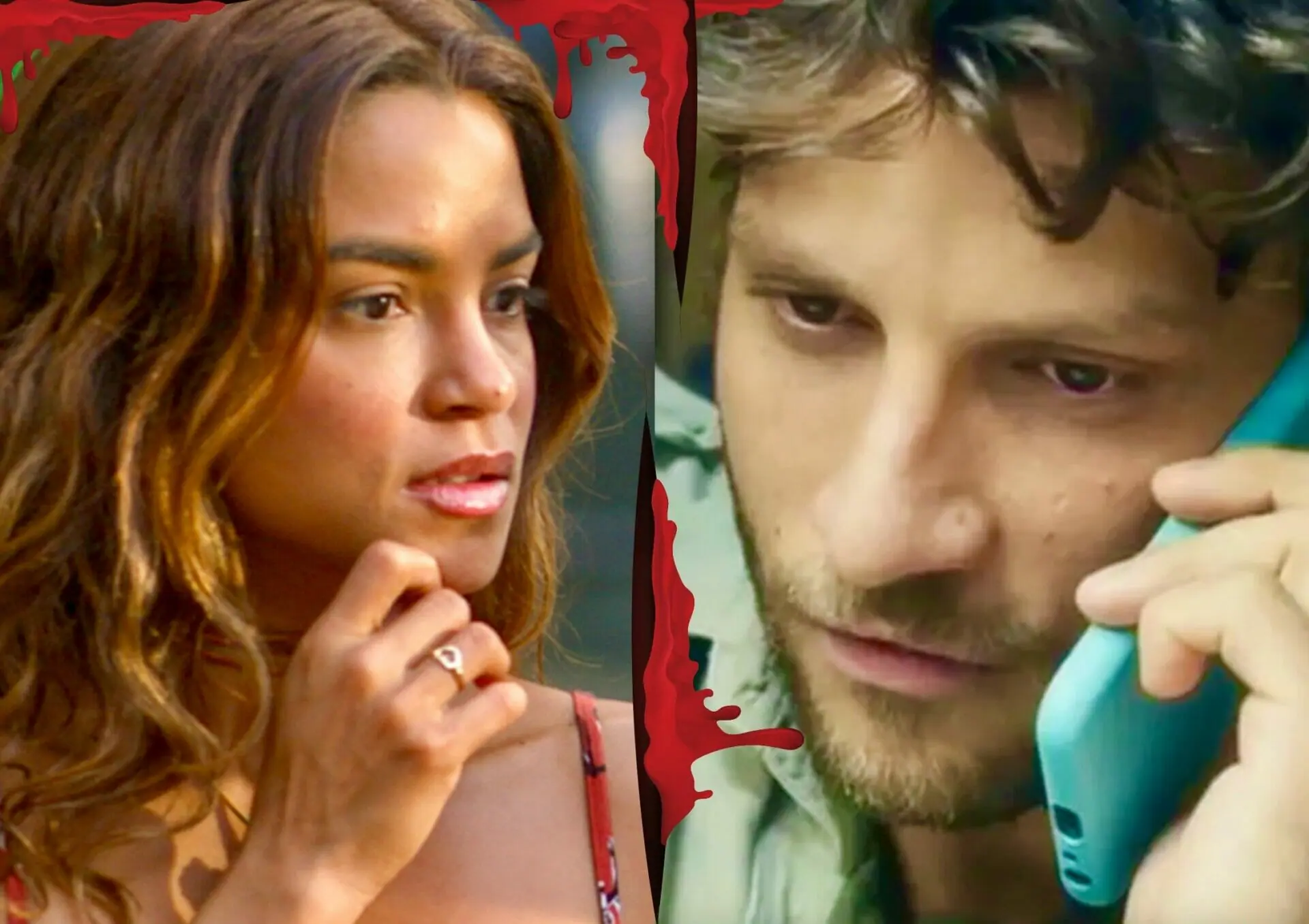 Brisa (Lucy Alves) e Ari (Chay Suede) em Travessia