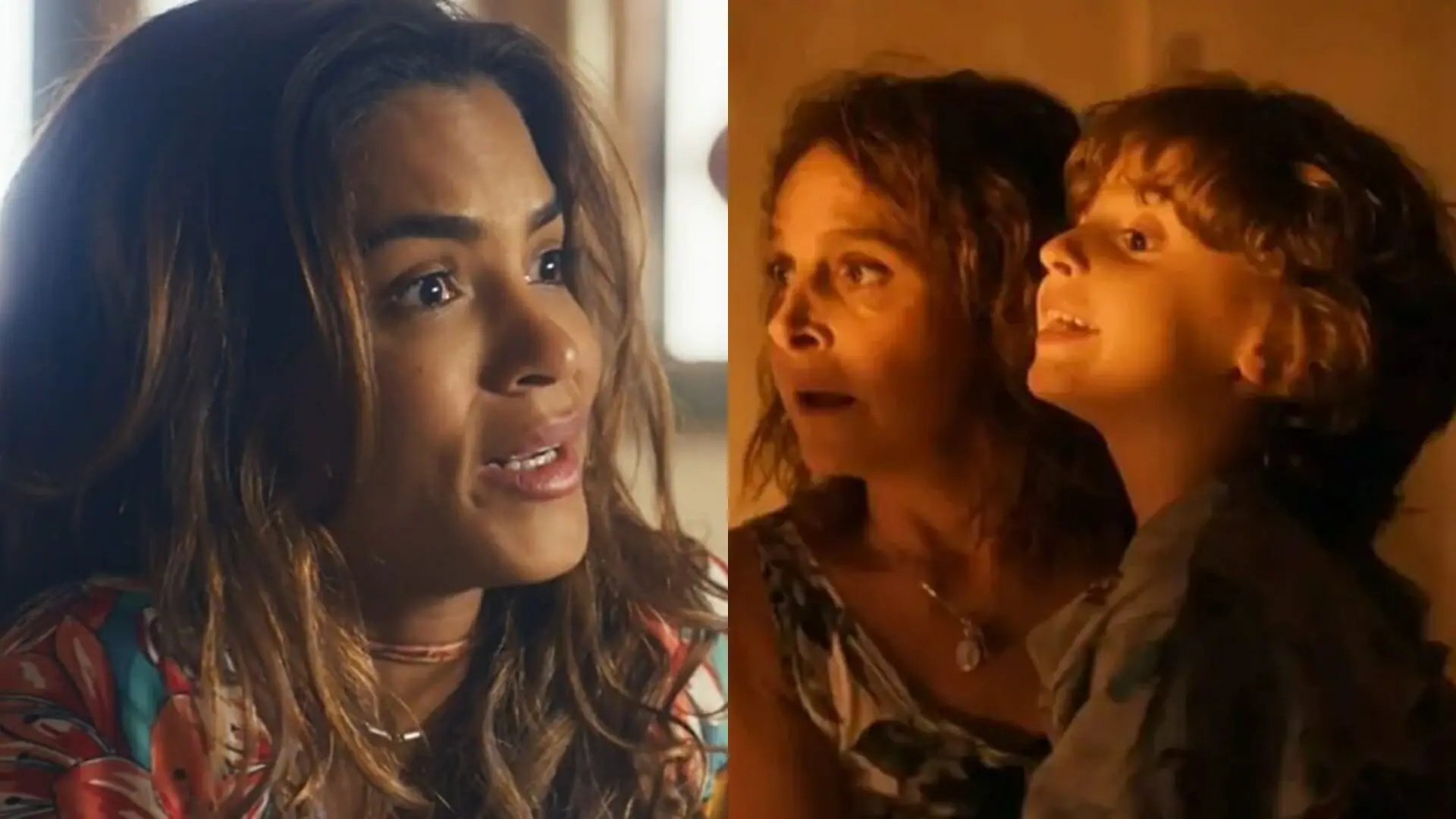 Brisa (Lucy Alves), Núbia (Drica Moraes) e Tonho (Vicente Alvite) de Travessia