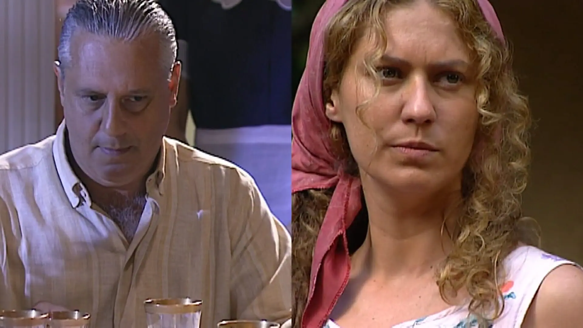 Bruno (Antonio Fagundes) e Luana (Patrícia Pillar) de O Rei do Gado
