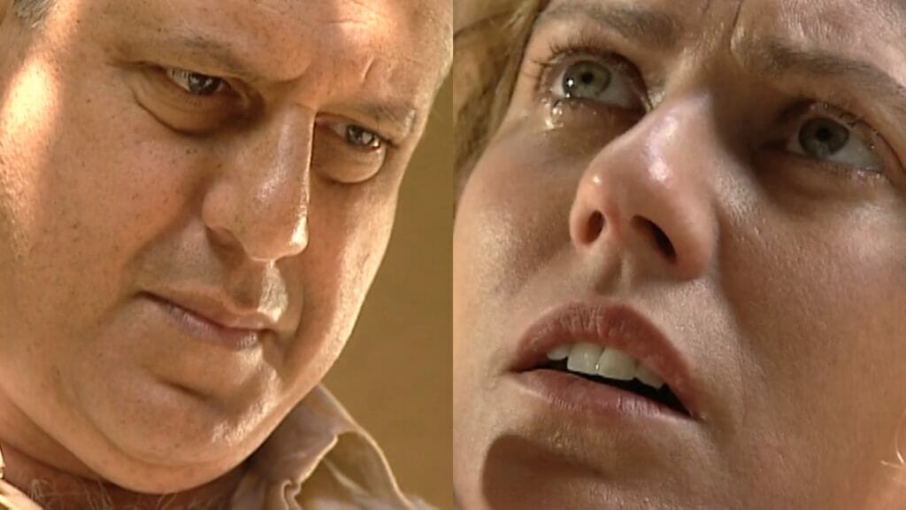 Bruno (Antonio Fagundes) e Luana (Patrícia Pillar) de O Rei do Gado