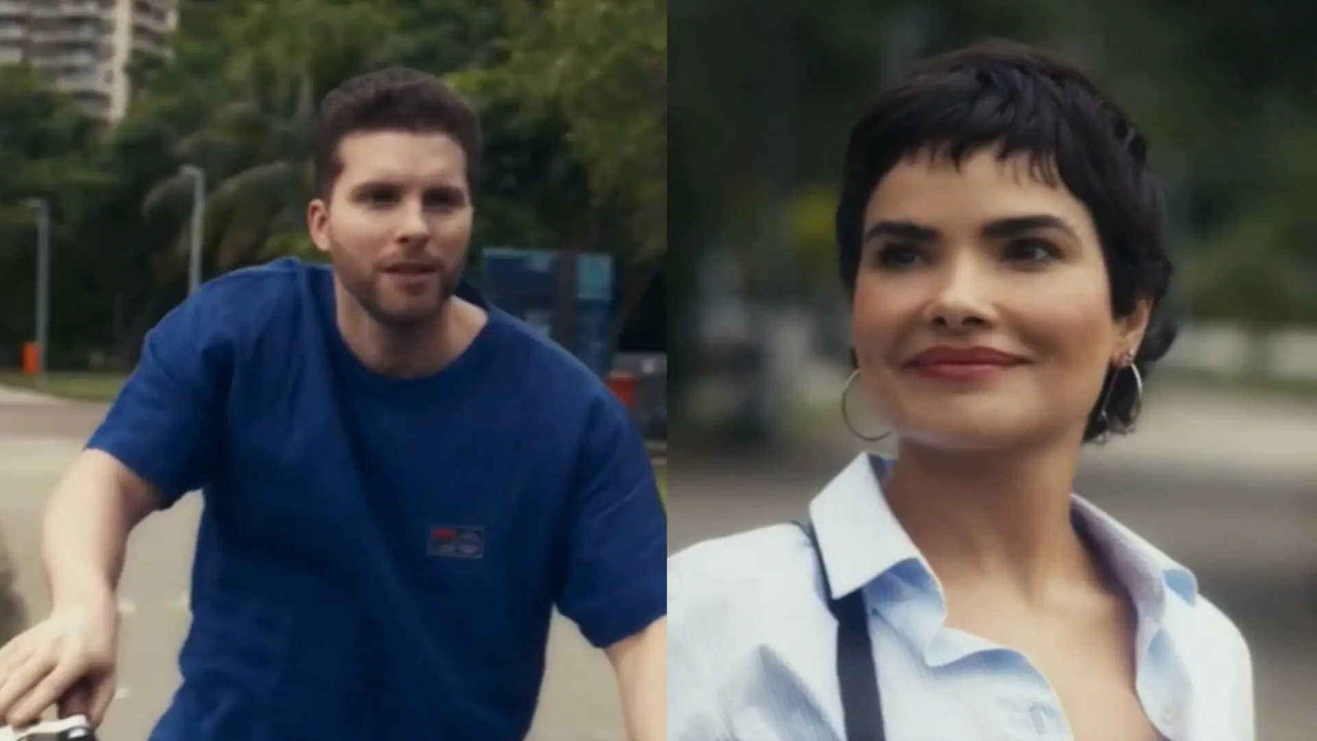 Caíque (Thiago Fragoso) e Leonor (Vanessa Giácomo)