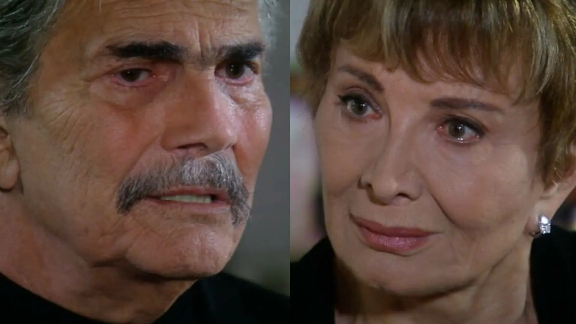 Copola (Tarcísio Meira) e Irene (Glória Menezes) em Favorita