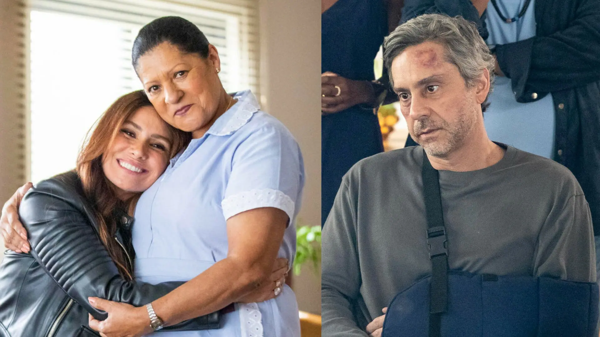 Creusa (Luci Pereira), Helô (Giovanna Antonelli) e Stenio (Alexandre Nero) em Travessia