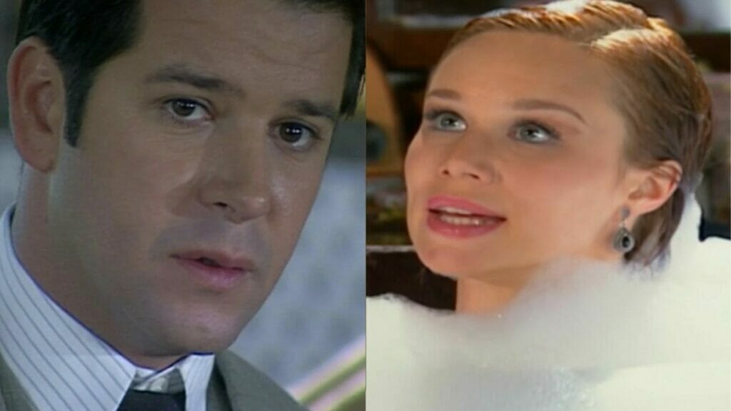 Danilo (Murilo Benício) e Ana Francisca (Mariana Ximenes) em Chocolate com Pimenta