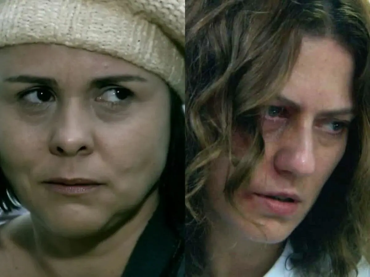 Diva (Giulia Gam) e Flora (Patrícia Pilar) no final de A Favorita