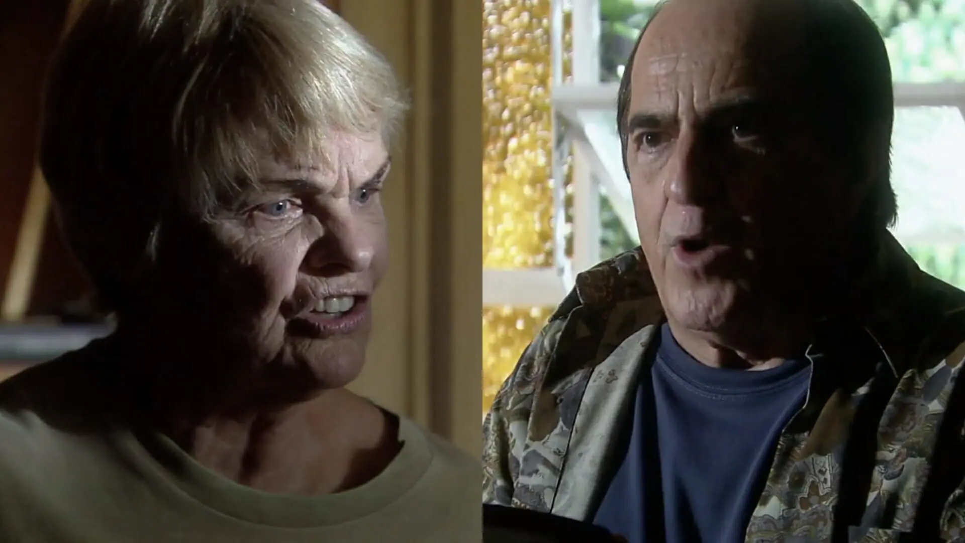 Dorotéia (Karin Rodrigues) e Silveirinha (Ary Fontoura) de A Favorita