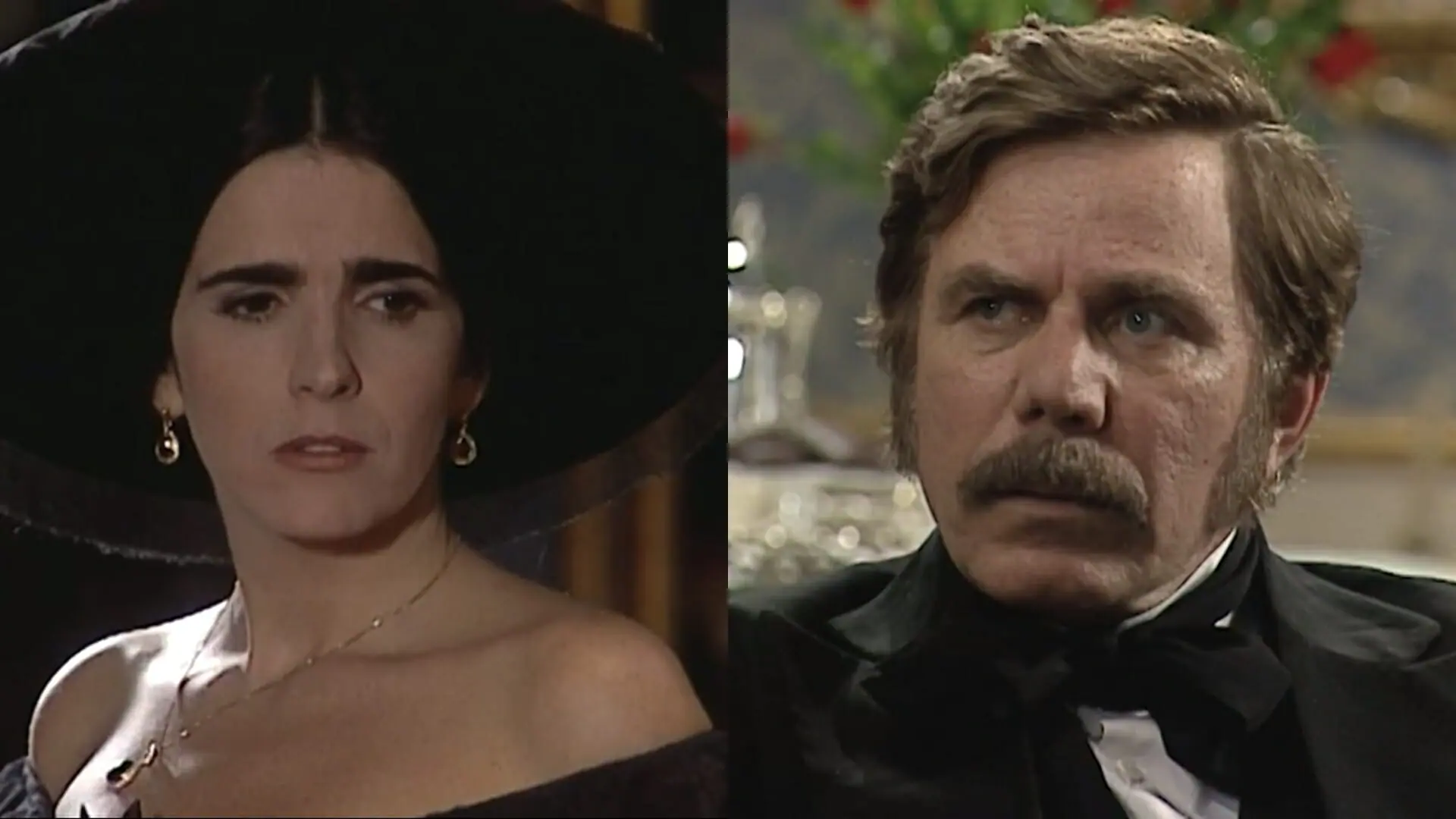 Ester (Malu Mader) e Henrique Sobral (Reginaldo Faria) de Força de Um Desejo