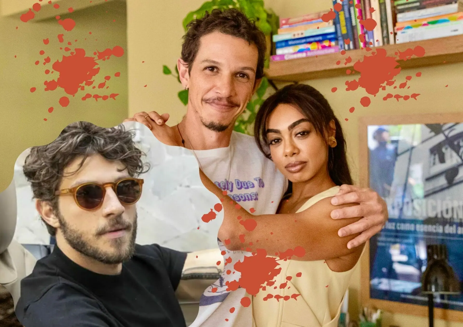 Gil (Chay Suede), Talita (Dandara Mariana) e Gil (Rafael Losso) em Travessia