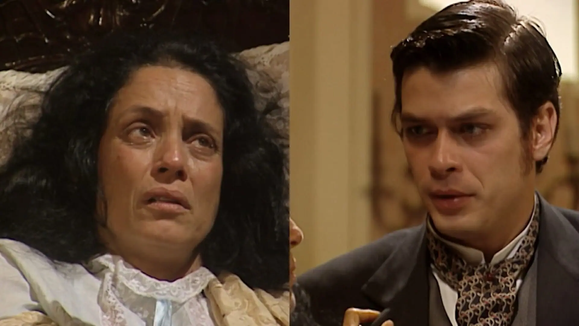 Helena (Sônia Braga) e Inácio (Fábio Assunção) de Força de Um Desejo