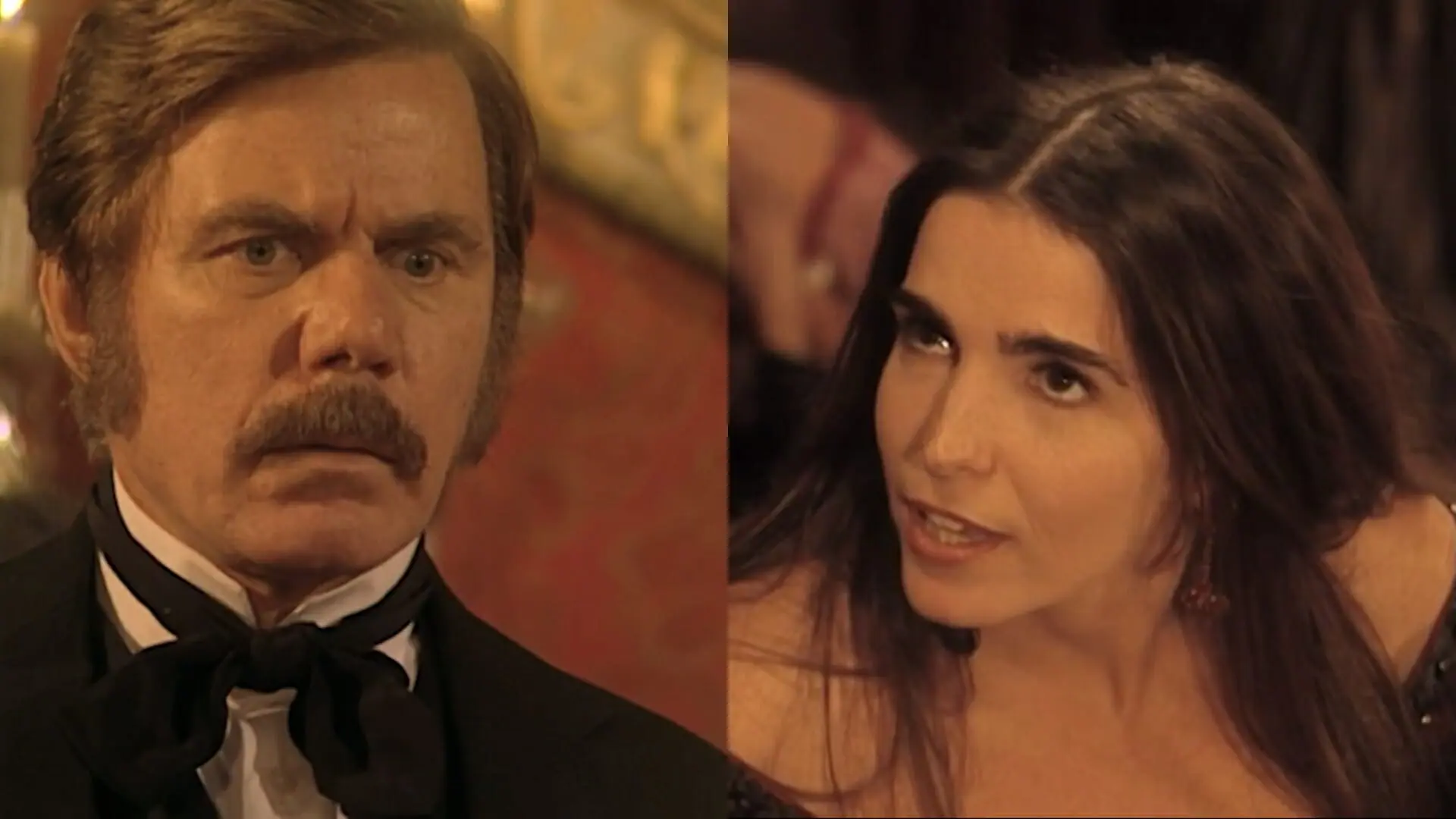 Henrique Sobral (Reginaldo Faria) e Ester (Malu Mader) de Força de Um Desejo