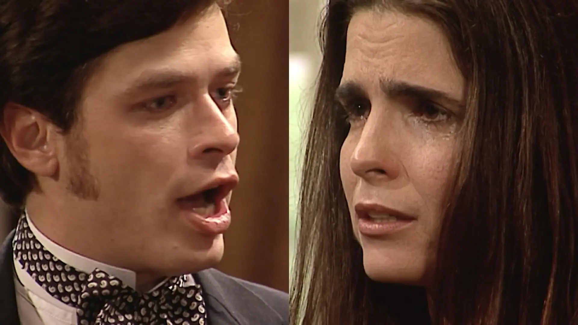 Inácio (Fábio Assunção) e Ester (Malu Mader) de Força de Um Desejo