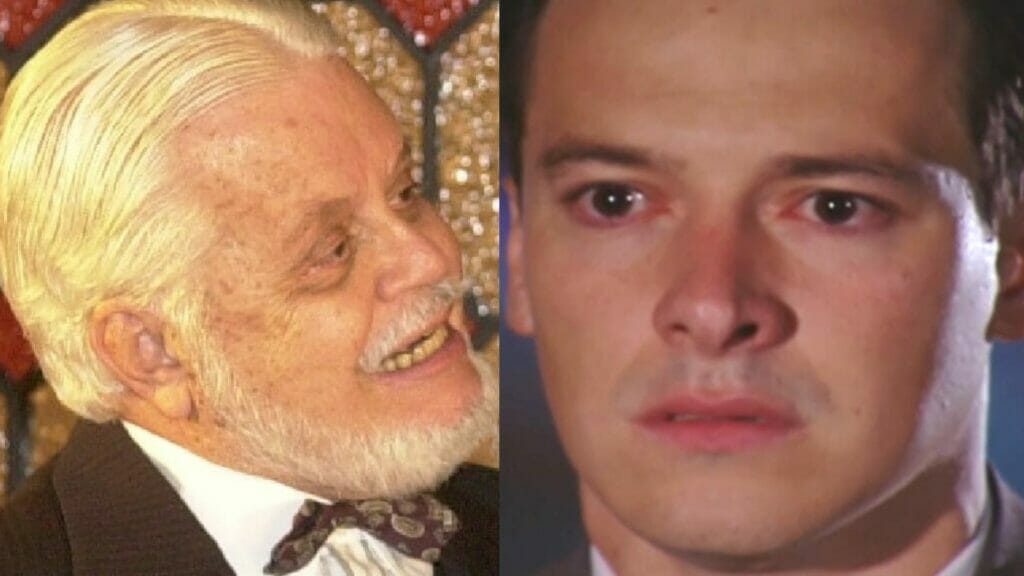 Klaus (Cláudio Corrêa e Castro) e Guilherme (Rodrigo Faro) em Chocolate com Pimenta