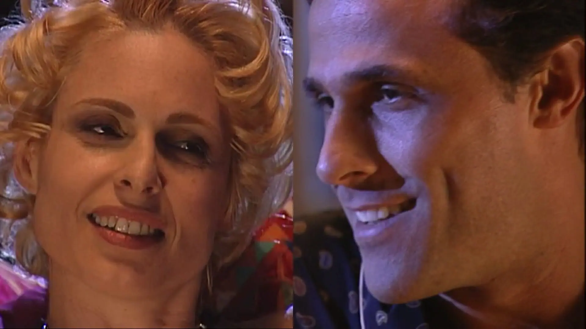Léia (Silvia Pfeiffer) e Ralf (Oscar Magrini) de O Rei do Gado