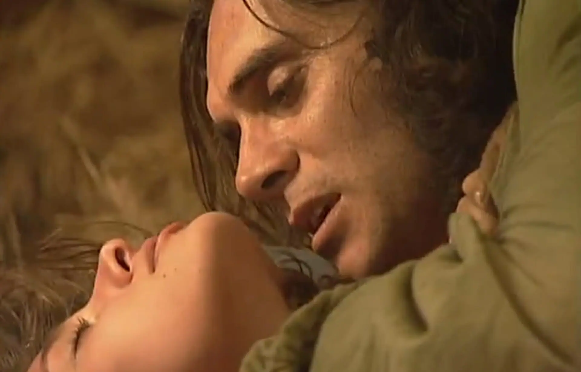 Lia (Lavínia Vlasak) e Aparício (Almir Sater) de O Rei do Gado
