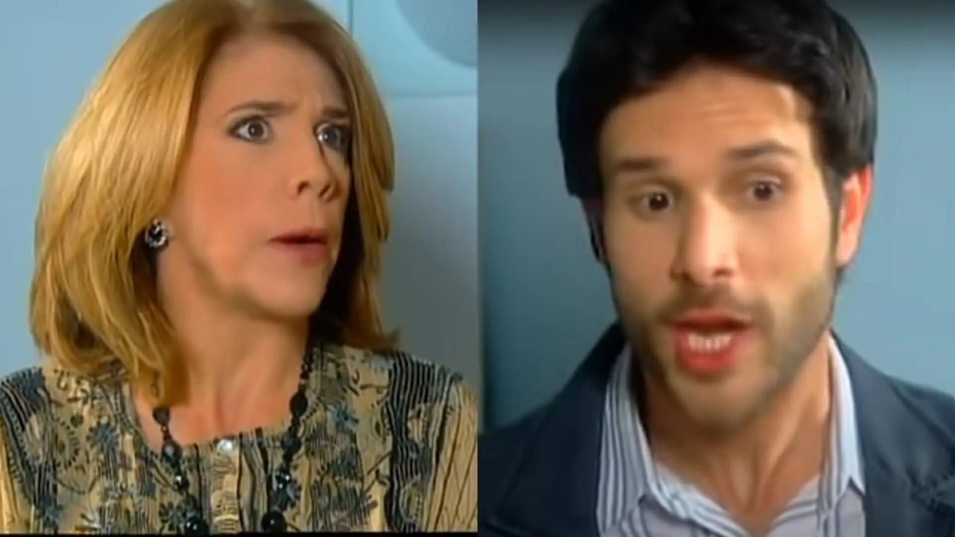 Malvina (Tânia Bondezan) e Eduardo (Ricardo Ramory) de Maria Esperança