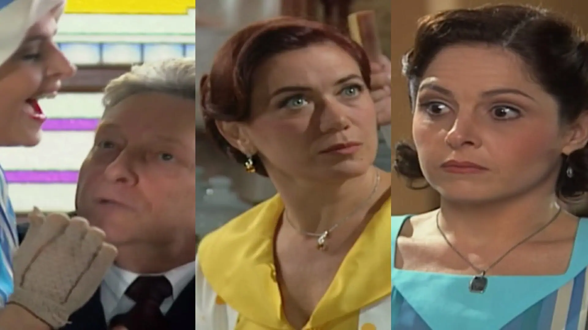 Márcia (Drica Moraes), Vivaldo (Fúlvio Estefanini) e Bárbara (Lilia Cabral) de Chocolate com Pimenta