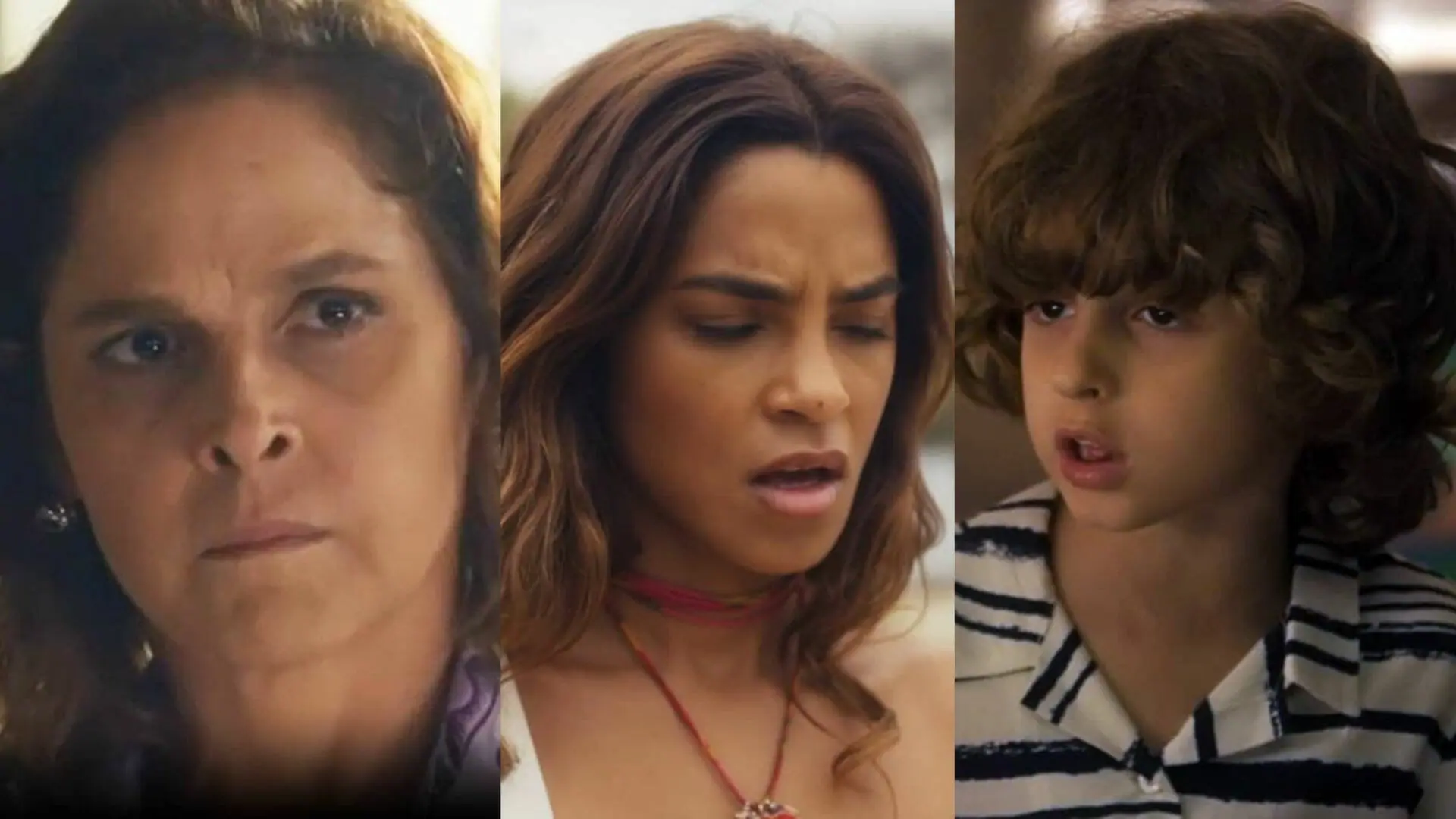 Núbia, Brisa e Tonho em Travessia