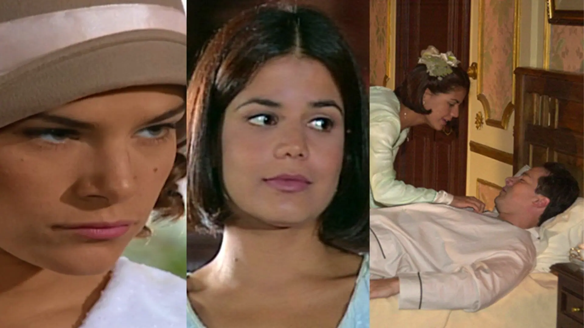 Olga (Priscila Fantin), Graça (Nívea Stelmann) e Guilherme (Rodrigo Faro) em Chocolate com Pimenta