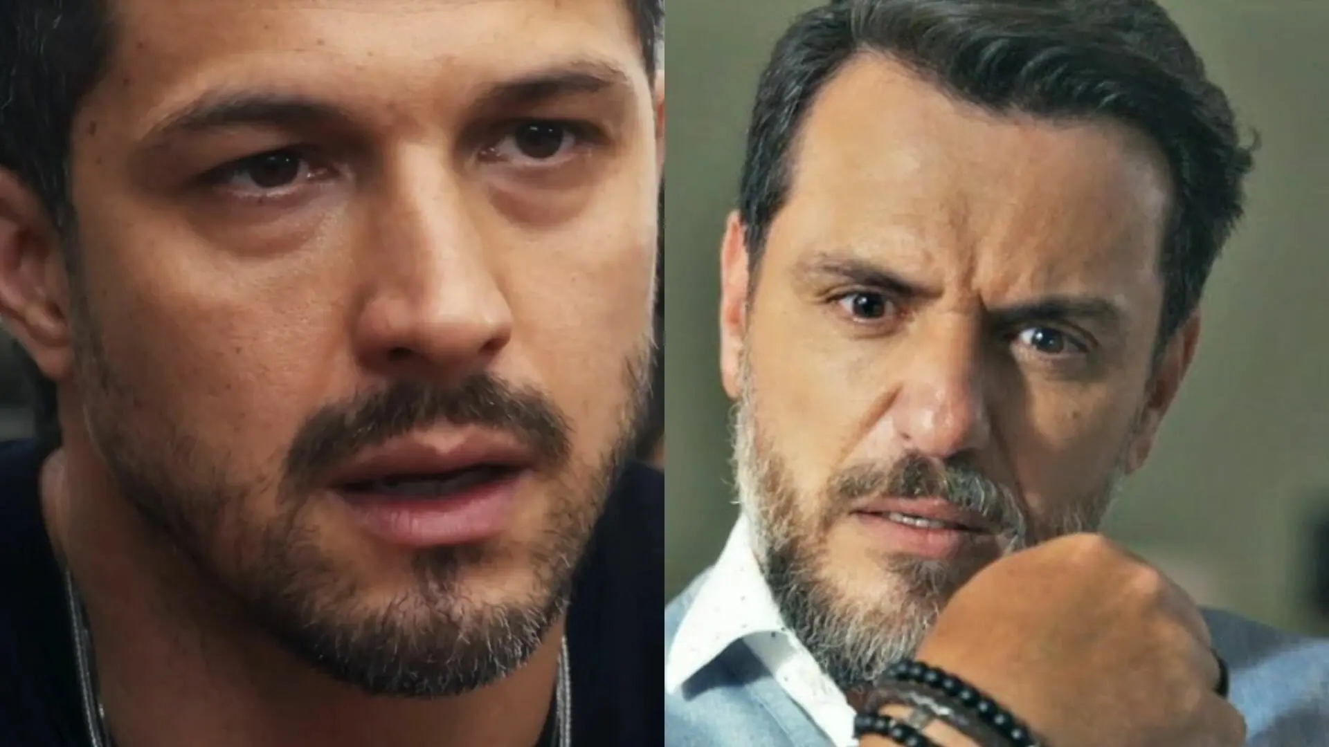 Oto (Romulo Estrela) e Moretti (Rodrigo Lombardi) em Travessia