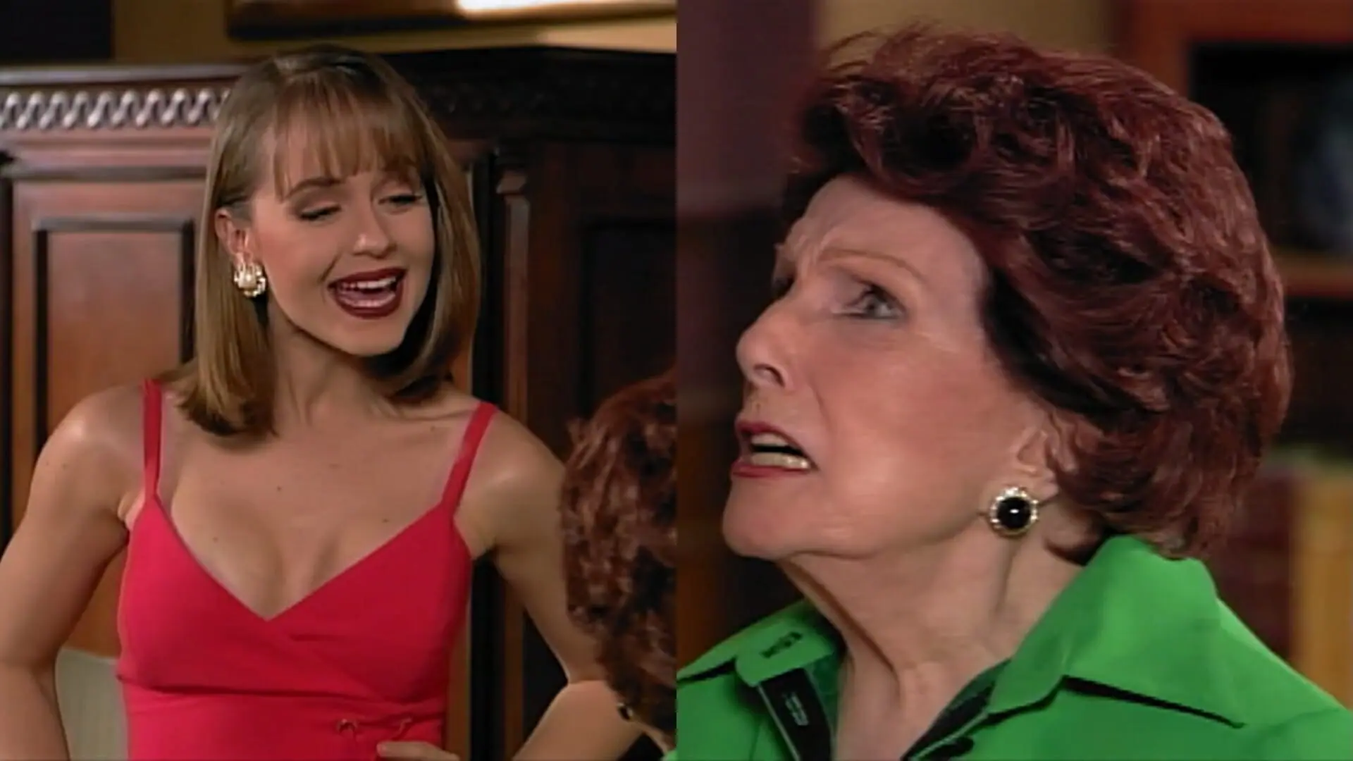 Paola (Gabriela Spanic) e Piedade (Libertad Lamarque) de A Usurpadora