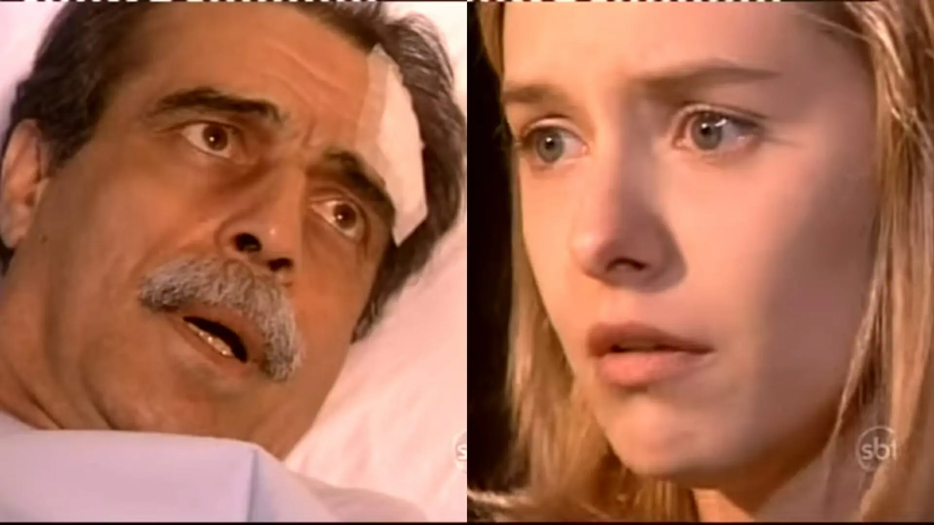Rafael (Walter Breda) e Júlia (Helena Ranaldi) de Pequena Travessa