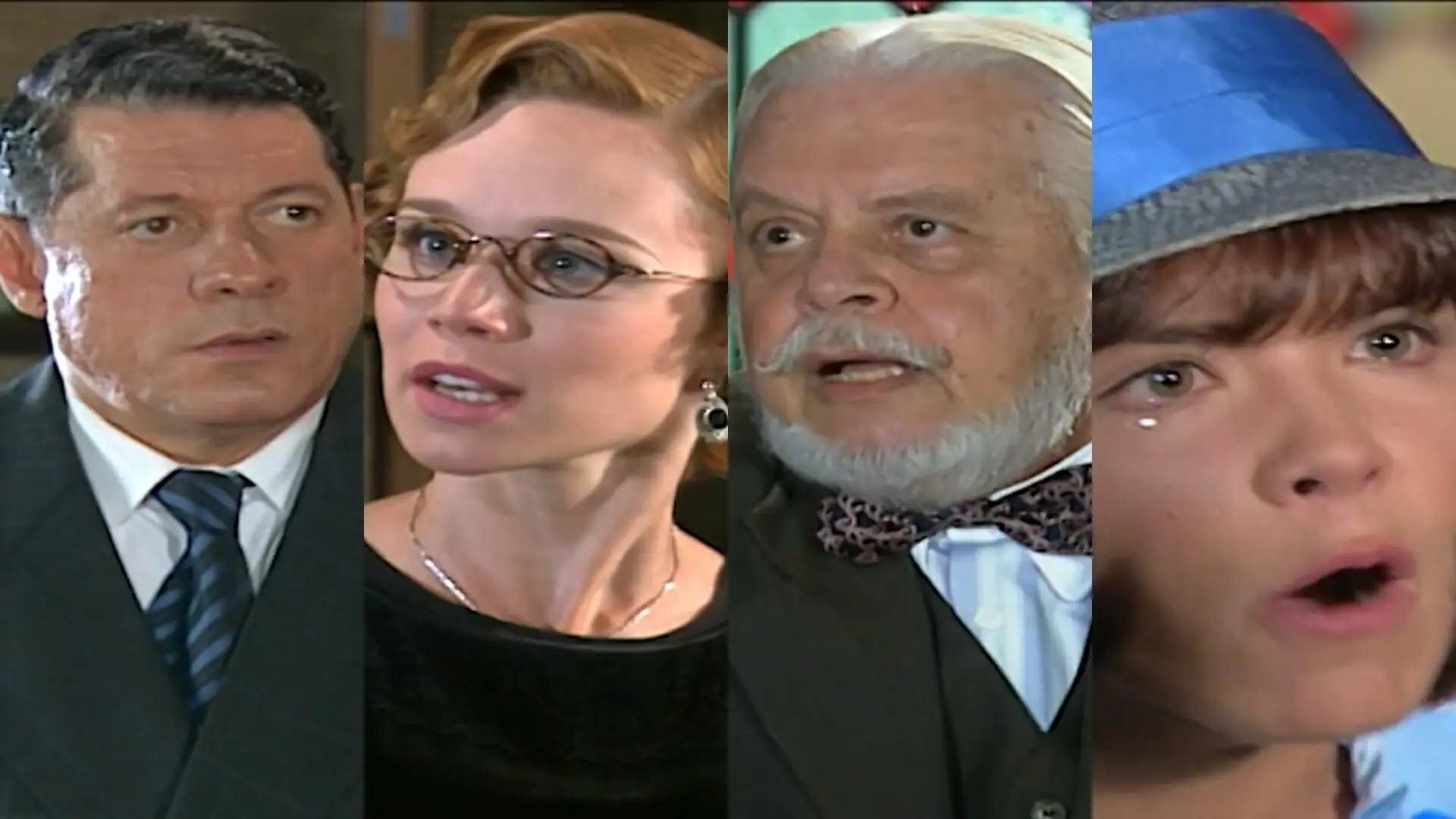 Reginaldo (Antônio Grassi), Ana Francisca (Mariana Ximenes), Klaus (Cláudio Correia e Castro) e Celina (Nívea Stelmann) de Chocolate com Pimenta