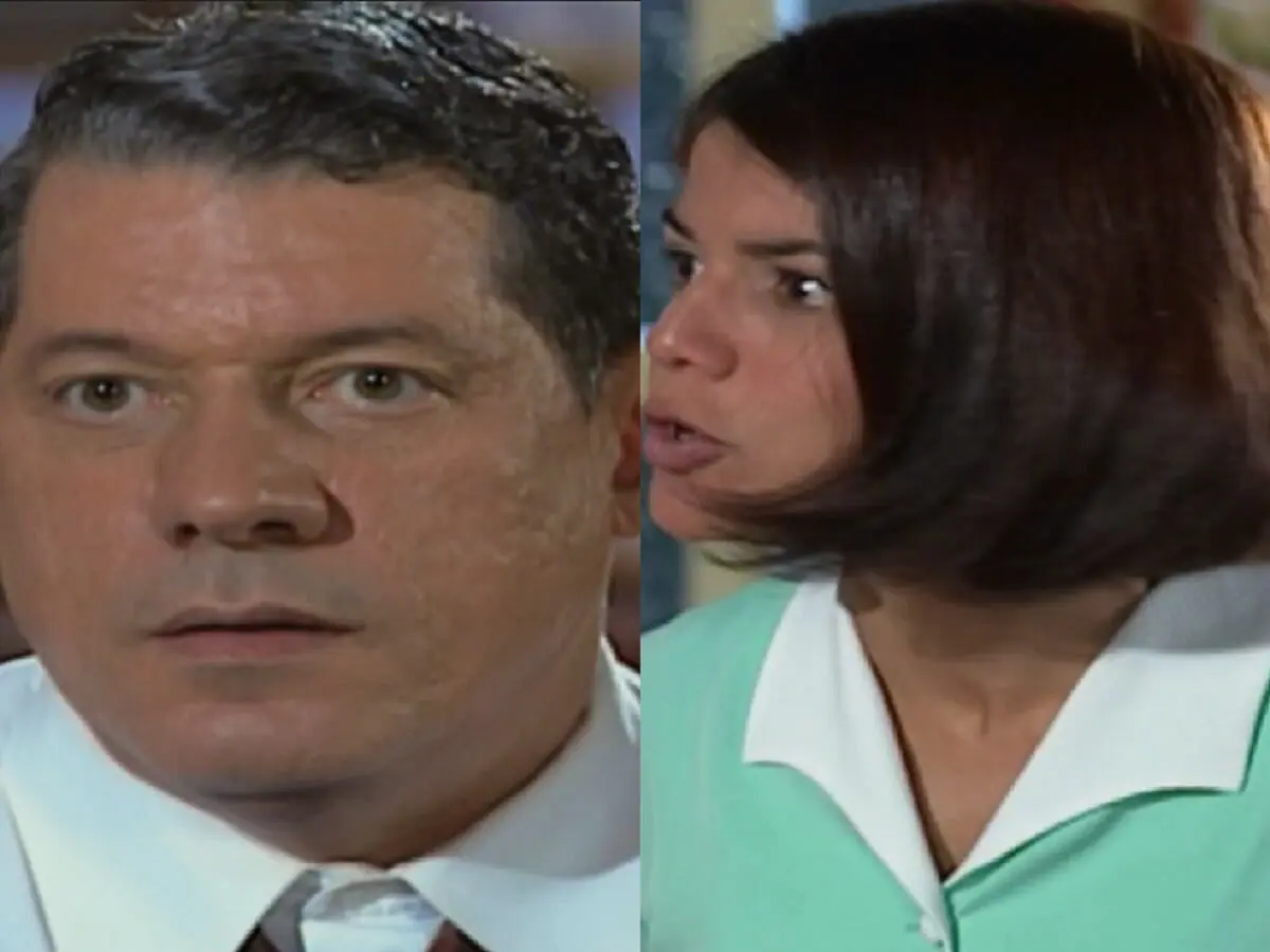 Reginaldo (Antonio Grassi) e Graça (Nívea Stelmann) em Chocolate com Pimenta