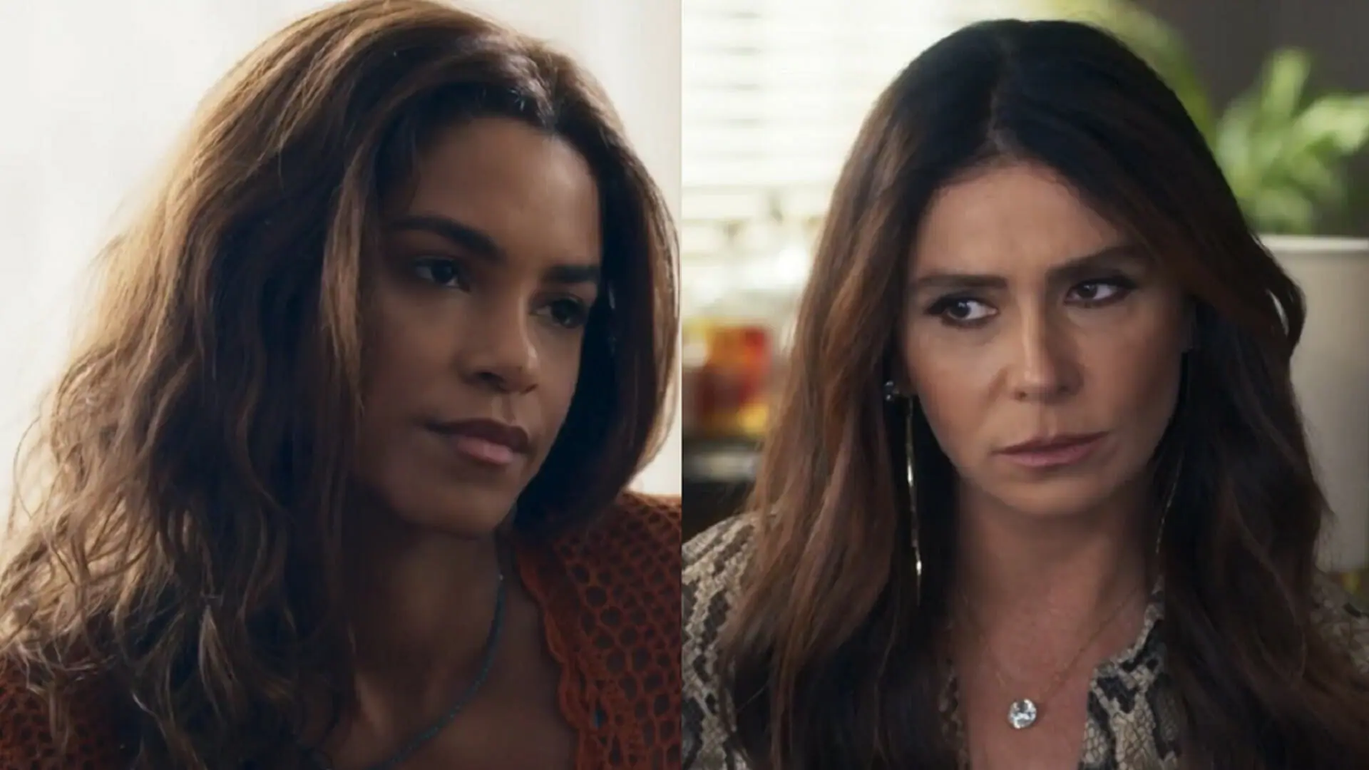 Brisa (Lucy Alves) e Helô (Giovanna Antonelli) em Travessia