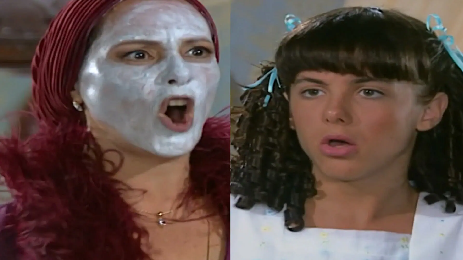 Jezebel (Elizabeth Savala) e Bernadete (Kaky Brito) de Chocolate com Pimenta