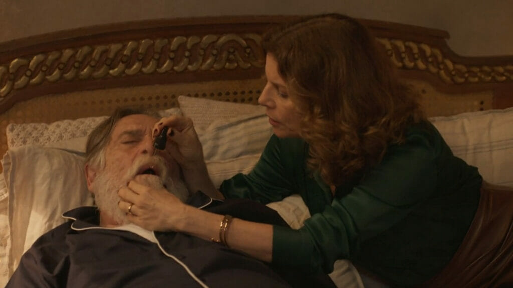 Tertúlio (José de Abreu) e Deodora (Débora Bloch) em Mar do Sertão
