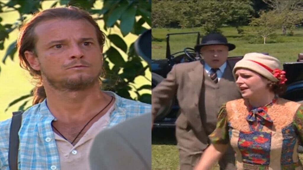 Timóteo (Marcello Novaes), Márcia (Drica Moraes) e Vivaldo (Fúlvio Stefanini) de Chocolate com Pimenta