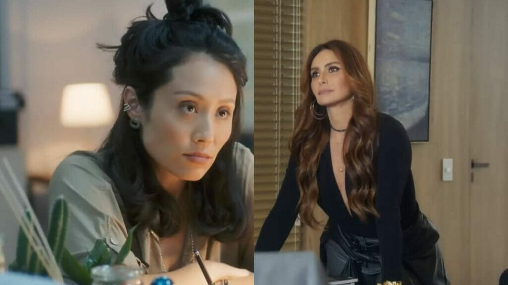 Yone (Yohama Eshima) e Hel&ocirc; (Giovanna Antonelli) em Travessia
