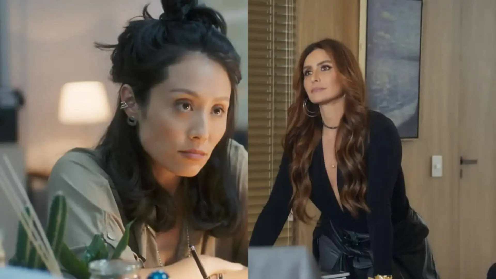 Yone (Yohama Eshima) e Helô (Giovanna Antonelli) em Travessia