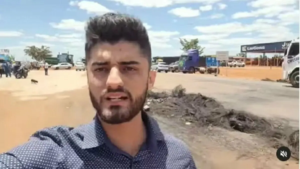 O repórter Gabriel Moreira