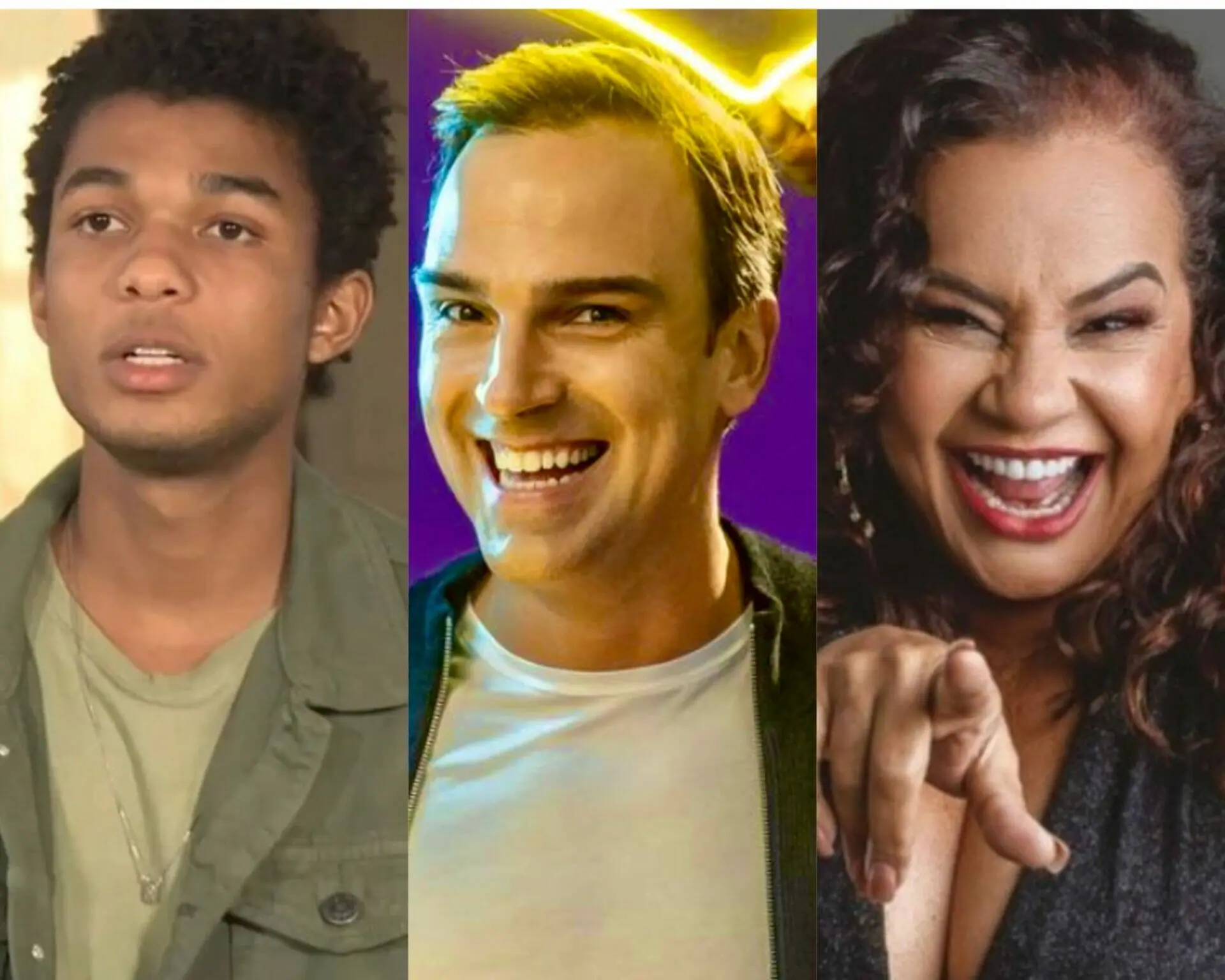 Juan Paiva, Tadeu Schmidt e Solange Couto