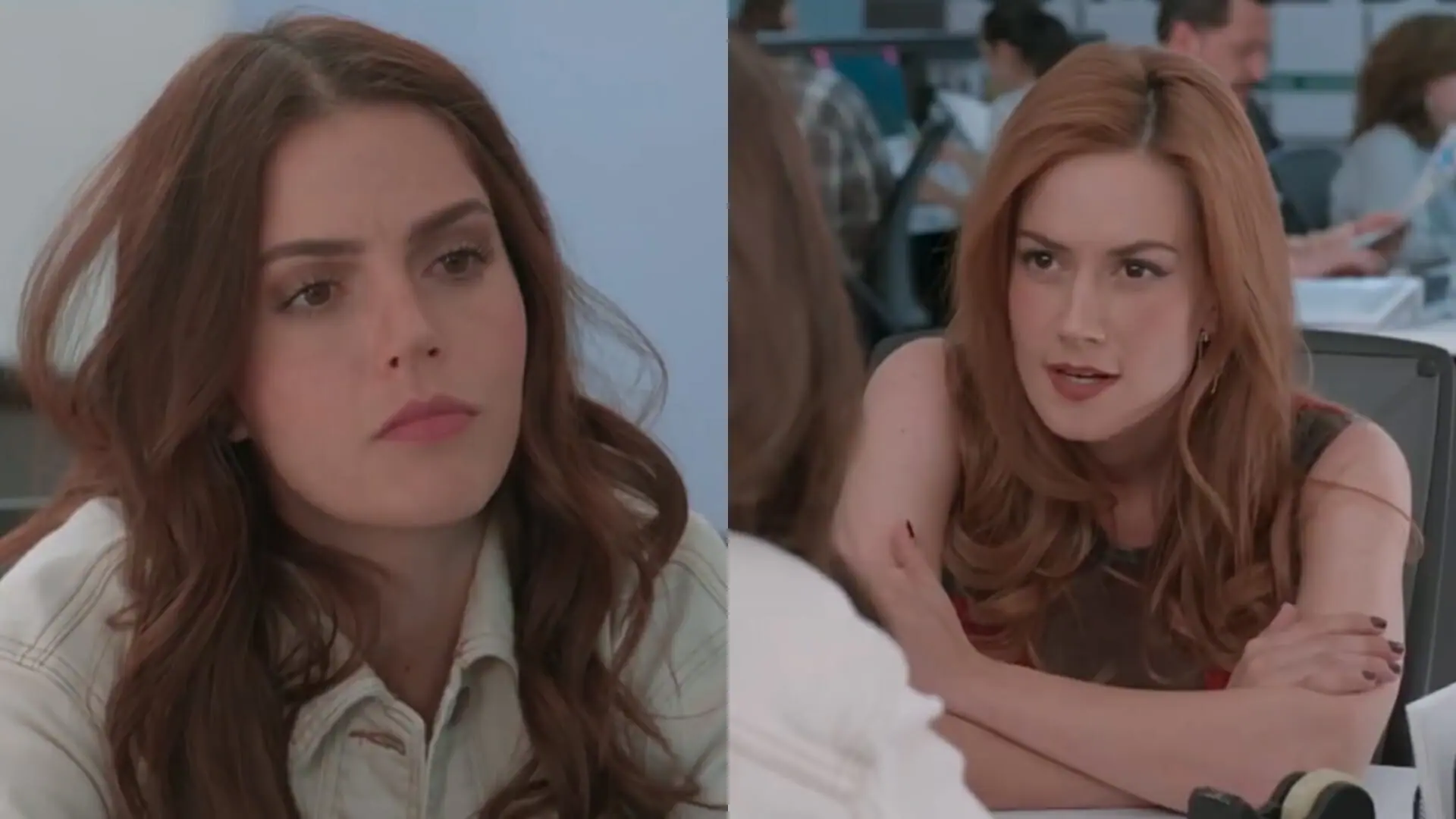 Ariadna (Claudia Álvarez) e Olga (Altaír Jarabo) de Vencer o Desamor