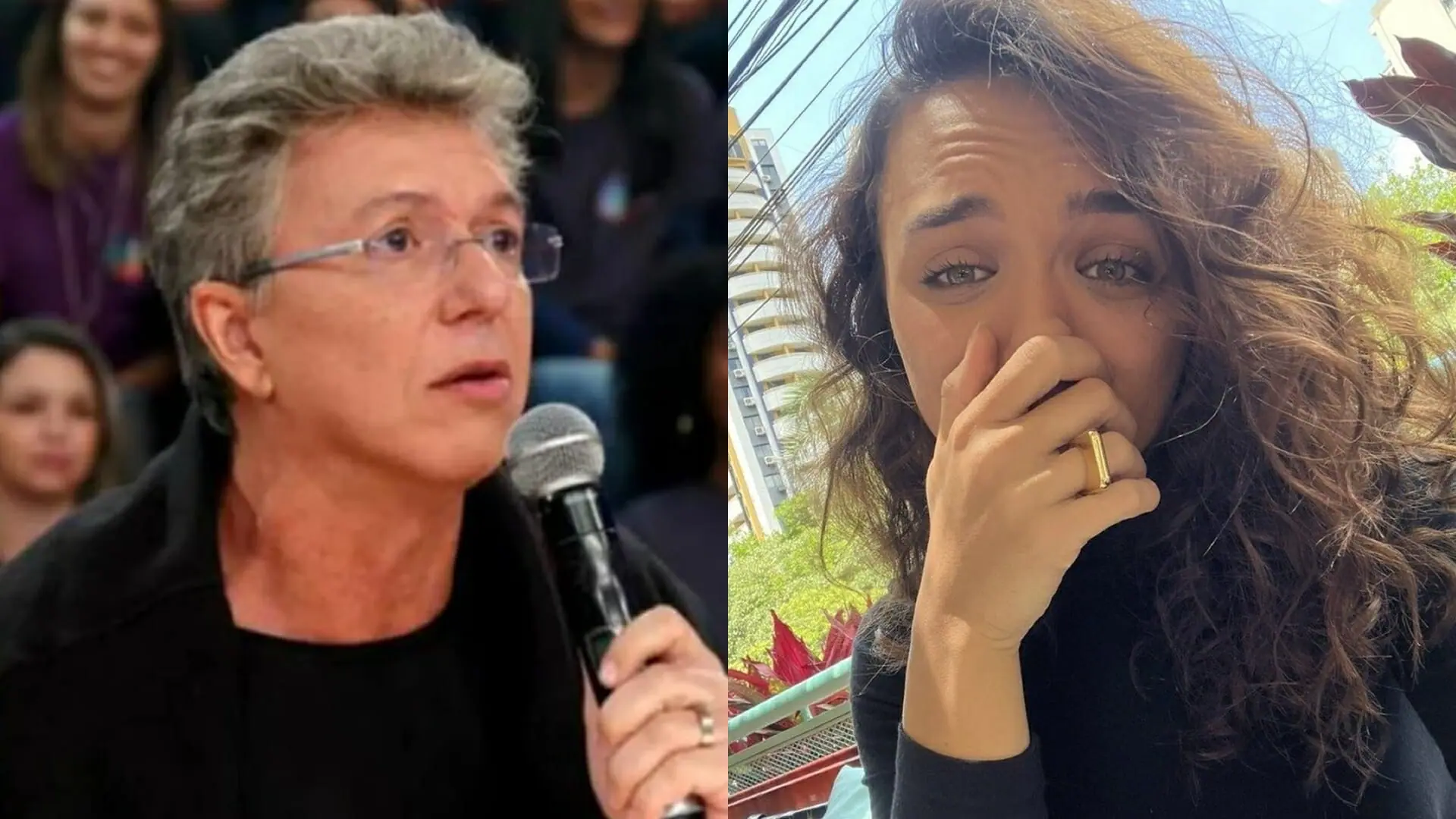 Boninho e Rafa Kalimann