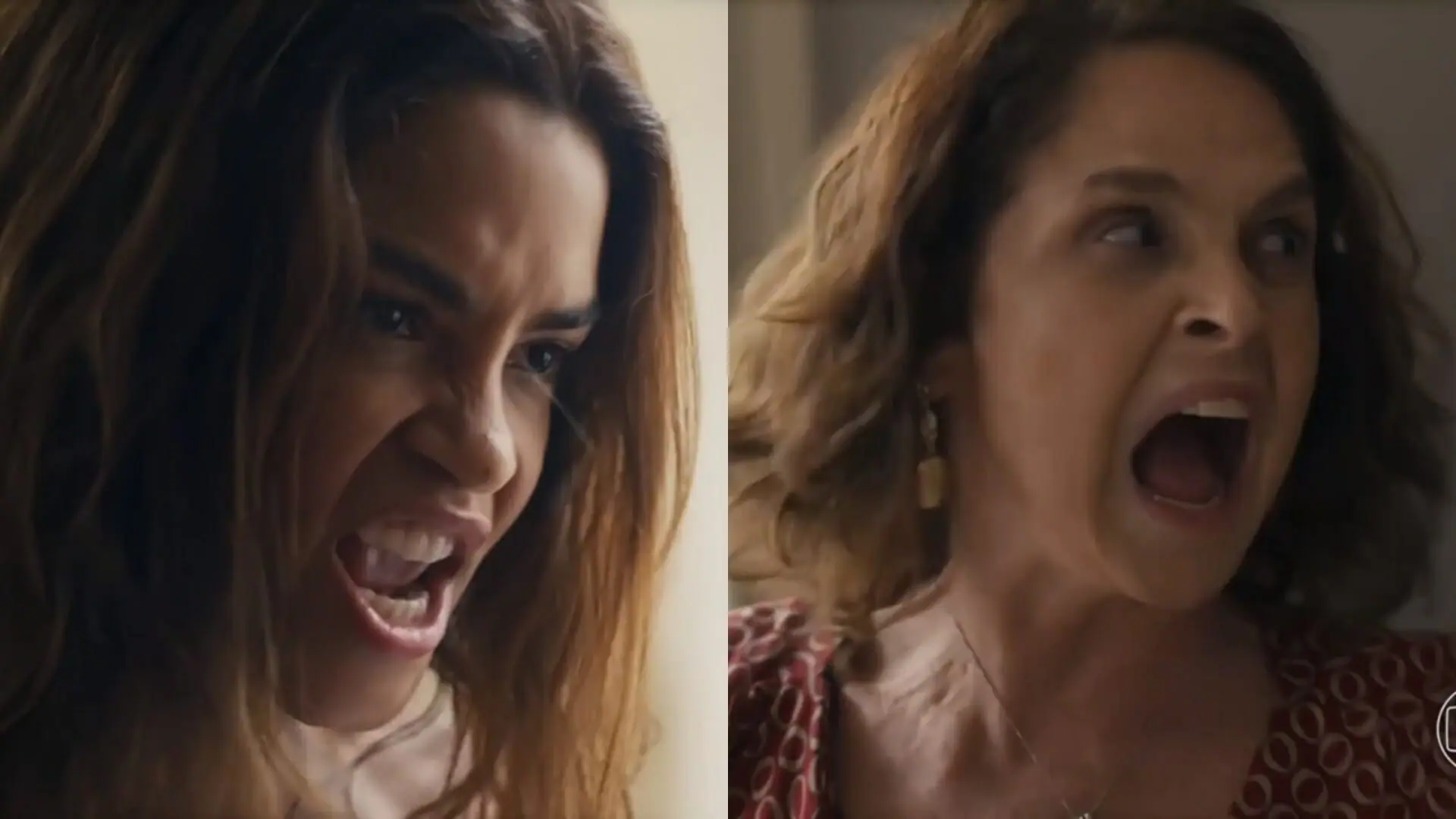Brisa (Lucy Alves) e Núbia (Drica Moraes) de Travessia
