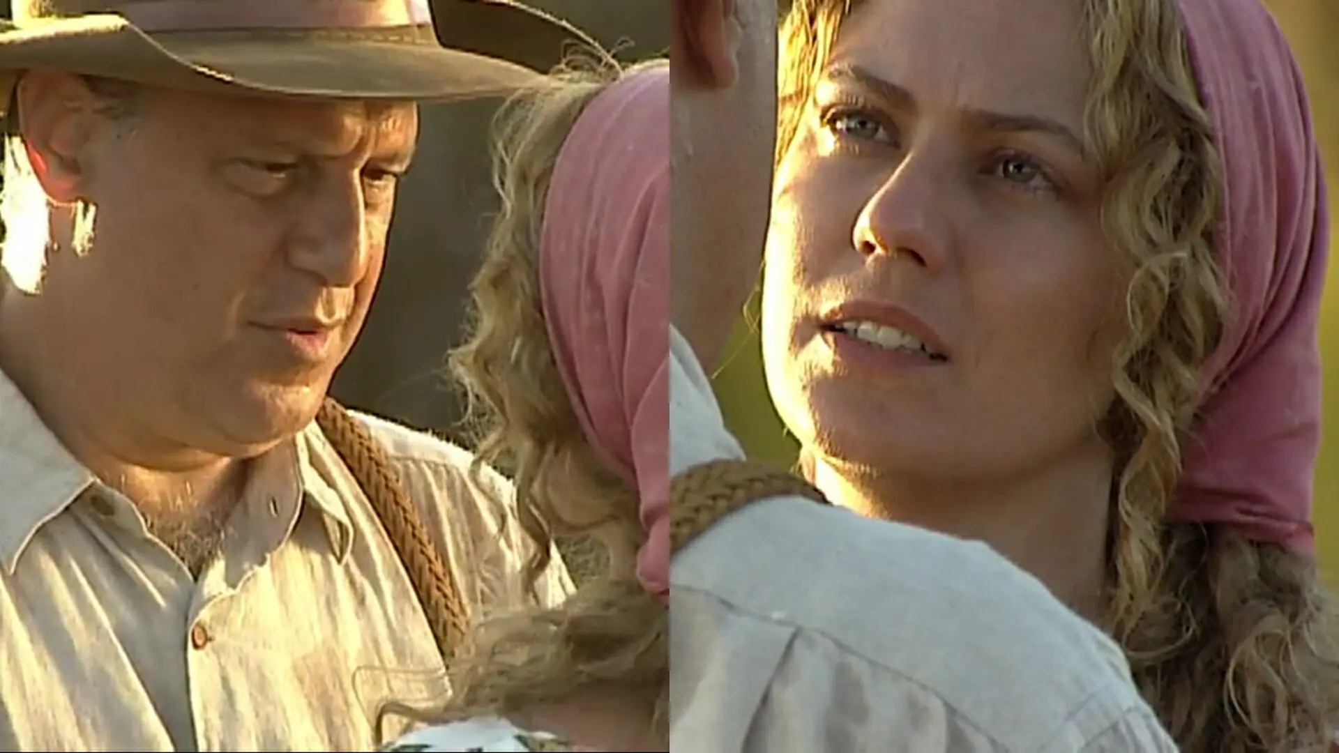Bruno (Antonio Fagundes) e Luana (Patrícia Pillar) de O Rei do Gado