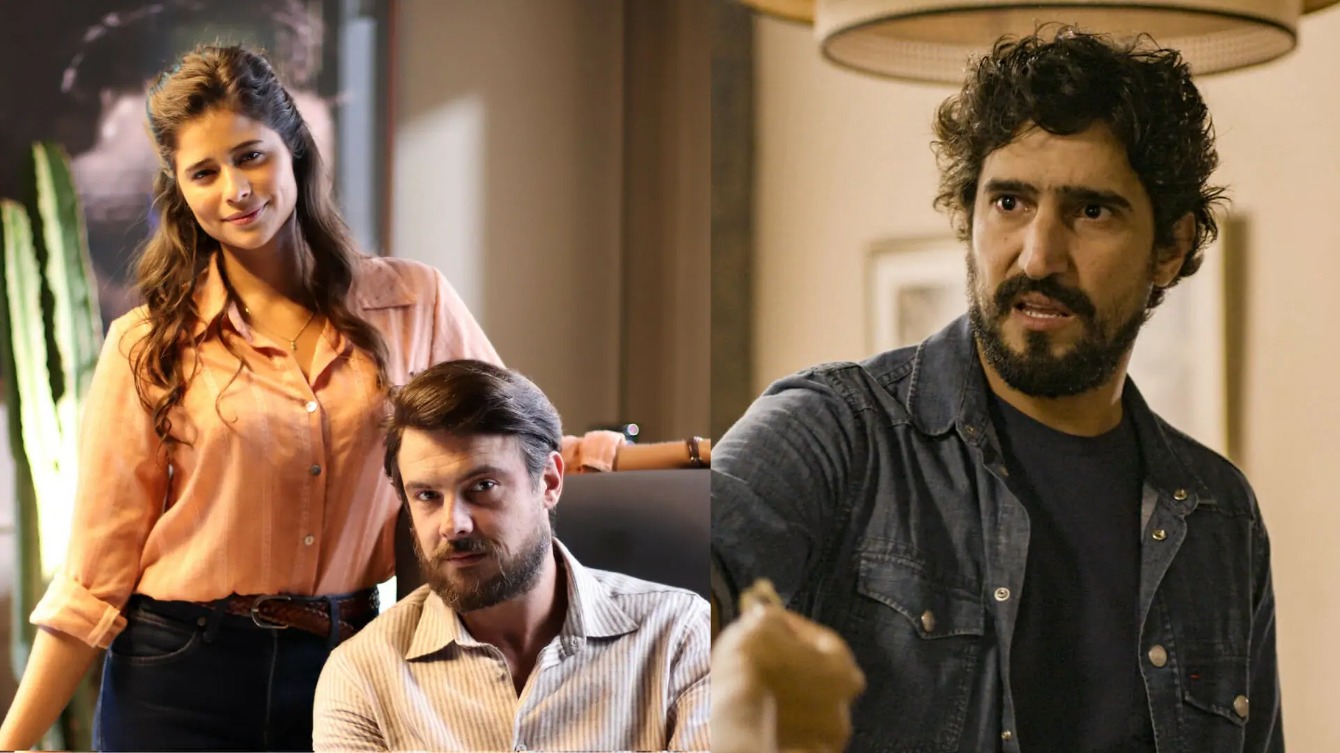 Candoca (Isadora Cruz), José (Sérgio Guizé) e Tertulinho (Renato Góes)