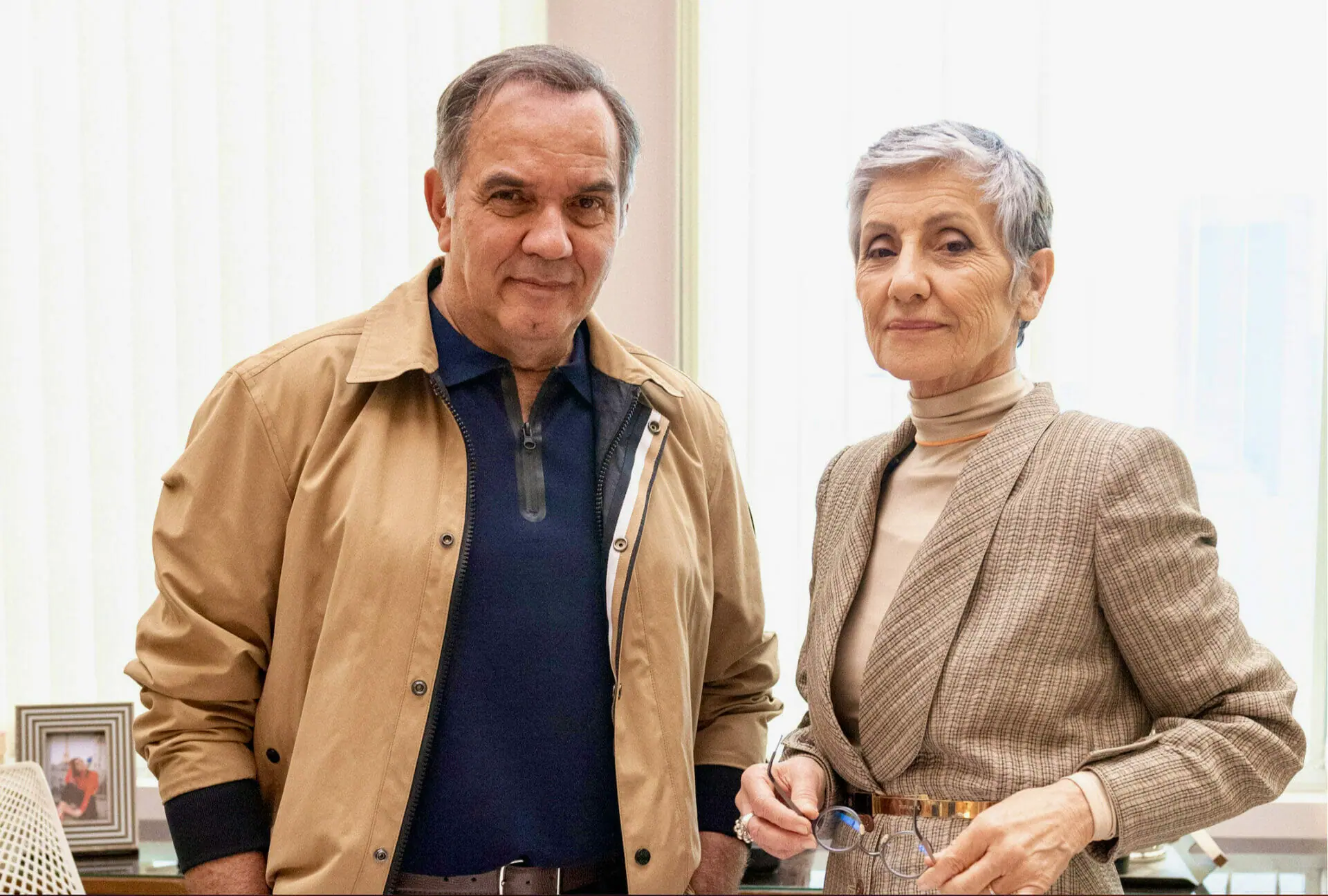 Guerra (Humberto Martins) e Cidália (Cassia Kis) em Travessia