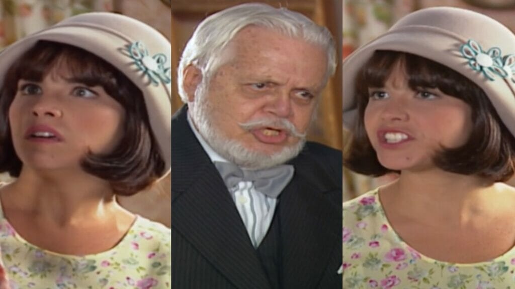 Celina (Samara Felippo) e Klaus (Cláudio Corrêa e Castro) de Chocolate com Pimenta