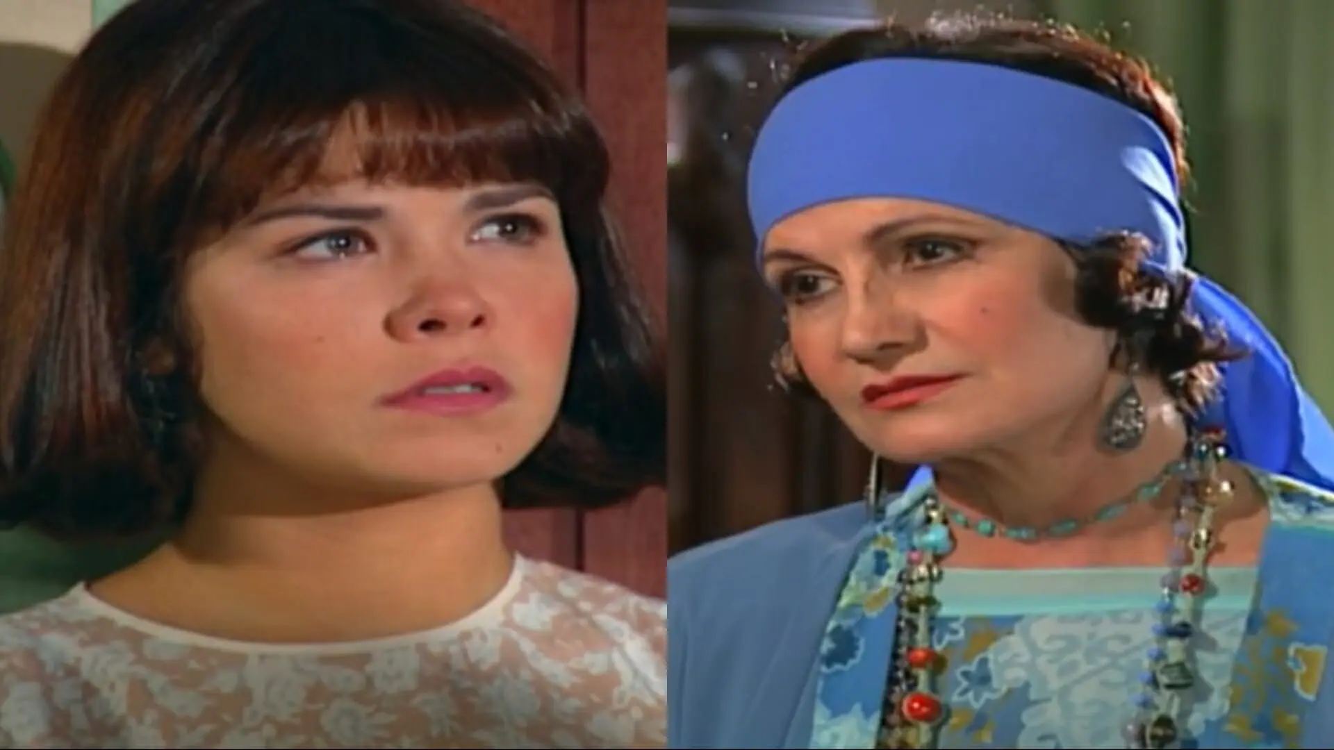 Celina (Samara Felippo) e Margot (Rosamaria Murtinho) de Chocolate com Pimenta