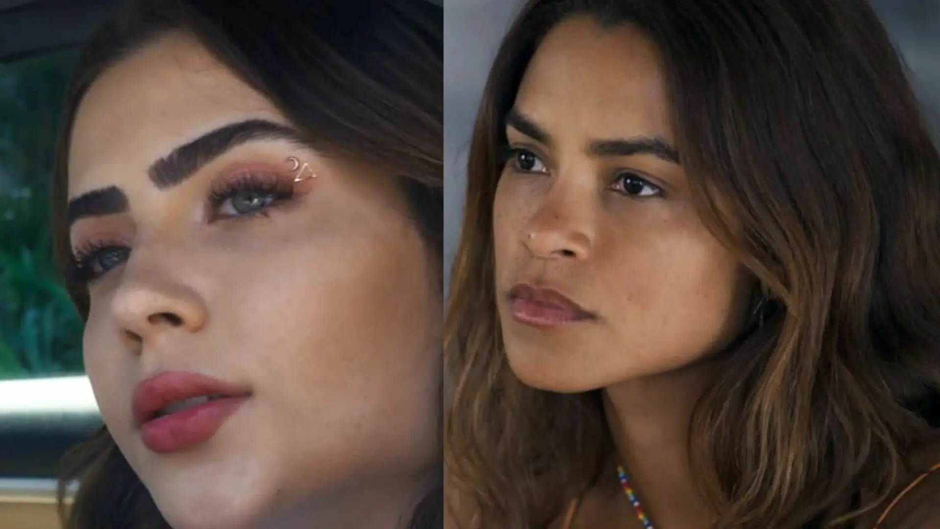Chiara (Jade Picon) e Brisa (Lucy Alves) em Travessia