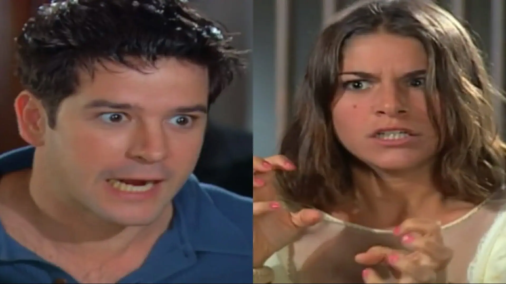 Danilo (Murilo Benício) e Olga (Priscila Fantin) de Chocolate com Pimenta