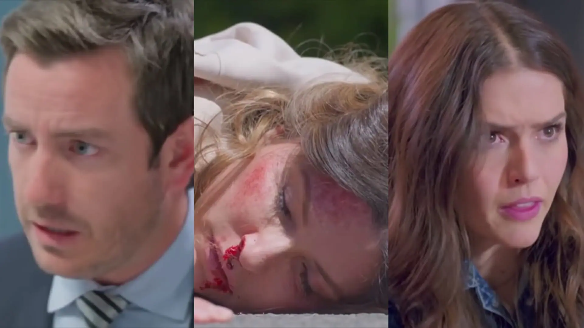 Eduardo (Juan Diego Covarrubias), Linda (Issabela Camil) e Ariadna (Claudia Álvarez) de Vencer o Desamor