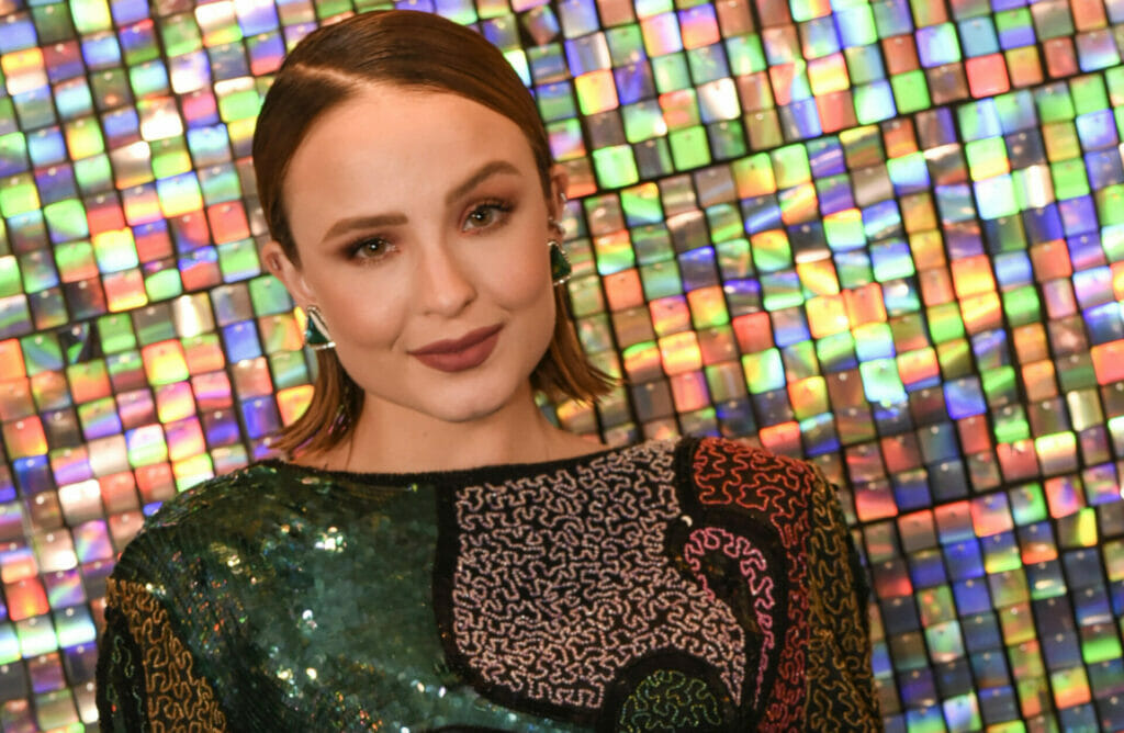 Larissa Manoela nos bastidores da TV Globo 