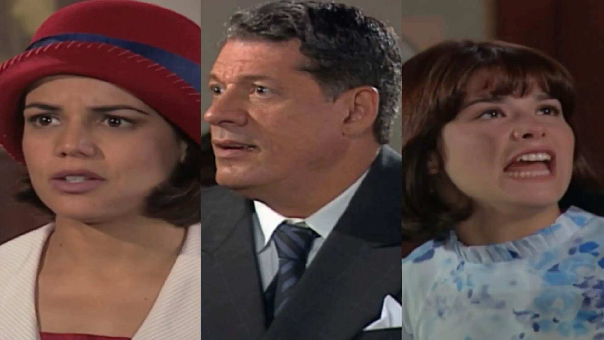 Graça (Nívea Stelmann), Reginaldo (Antônio Grassi) e Graça (Nívea Stelmann) de Chocolate com Pimenta